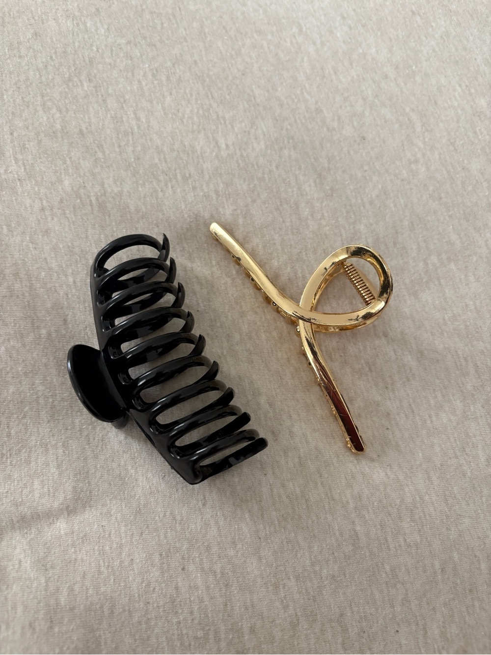 Claw Clip Bundle Gold and Black Hair Accessory